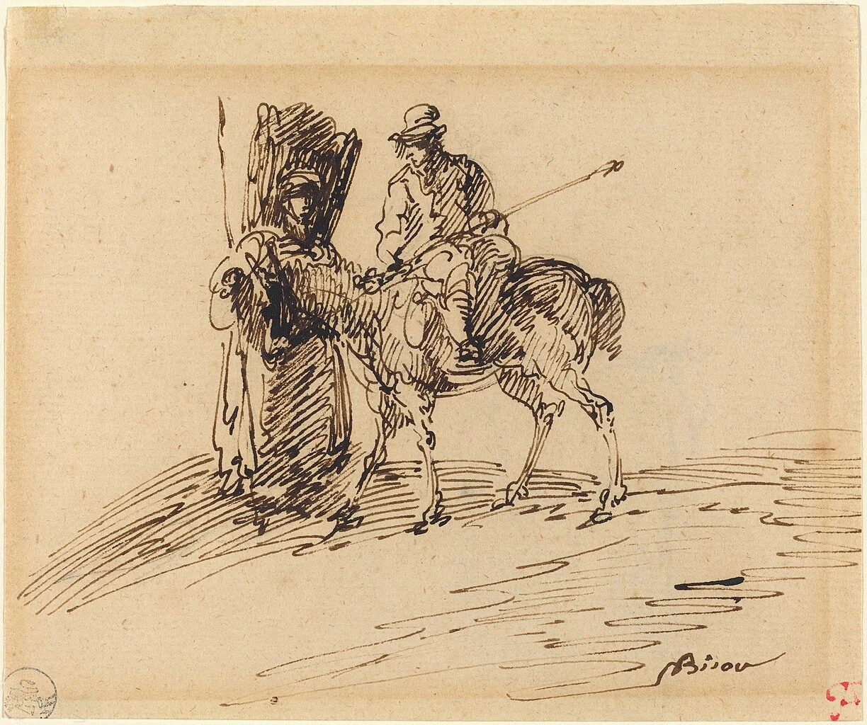 Cavaliere con contadino - National Gallery of Art, Washington DC